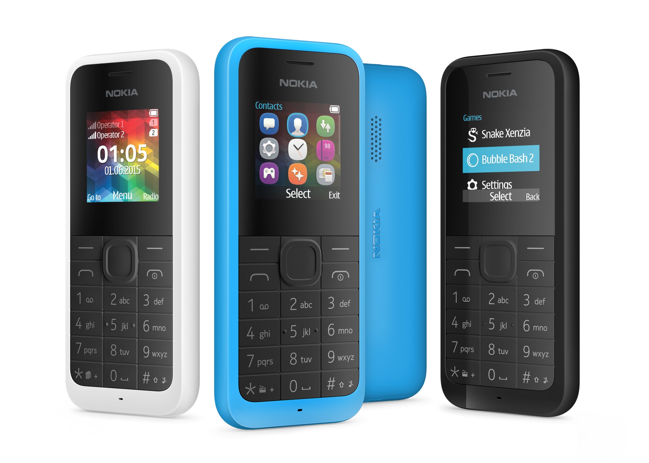 Nokia 105 Dual Sim Button Mobile (2015) - Image 3