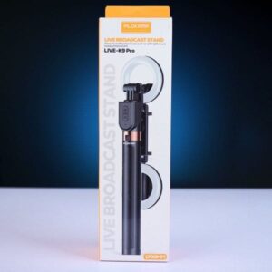 Plokama K9 Pro Double LED Selfie Stick Tripod with Bluetooth Remote – 3-in-1 Extendable Phone Stand for Vlogging & Live Streaming